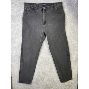 Vintage Made in USA Delta Burke Men's Loose FIt Black Jeans Size 41x30